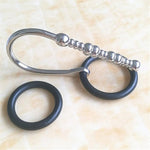 Smooth Metal Male Masturbation Stimulation Multi Beads Urethral Plug Restraint Silicone Penis Ring Male Exercise Urethral Sound Urethral Sex Toy