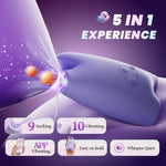Sucking Vibrator Adult Sex Toys, Female Pleasure Toy With Clitoral & Nipple Stimulation With 9 Suction And 10 Vibration, Women Massager Mini Privacy Cute Adult Sucker Toy With App Remote Control