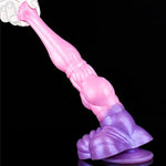 Horse Dildo,Pink Huge Silicone Dildos With Powerful Hands-Free Suction Cups And Thick Knot Realistic Animal Dildo Large Anal Plugs Adult Sex Toys Suitable For Man Women Couples