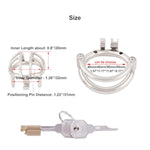 Men Short Small Chastity Device Prevent Escape Design Closed Ring Cock Cage Adult Game Sex Toy B745 45Mm