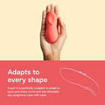 Touch X Coral Powerful Mini Massager Vibrator & Womanizer Starlet 2 Red Pleasure Air Clitoris Sucker - Couples Sex Toy Bundle