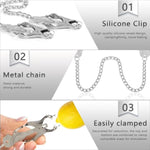 Silver Nipple Clamps Breast Clamps Bdsm Nipple Stimulation Tainless Steel Springs Non-Piercing Nipple Toys