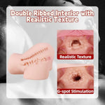 Realistic Male Masturbator with Vagina and Anal Opening for Adult Men - 5.5 Pound Sex Toy