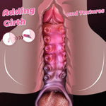 Monster Penis Sleeve Cock Sleeve With Penis Ring, Reusable Penis Extender Male Sex Toys Enhance Male Endurance, Elastic Silicone Penis Pump To Enlarge Prolong For Men & Couples,Red