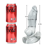 Monster Dildo Fantasy Anal Butt Plug With Suction Cup Huge Realistic Dildo With 2 Big Knots G Spot Stimulator Tpe Anal Sex Toys For Women Men Gay And Couple (M)