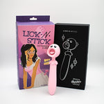 Natalie'S Toy Box Lick N' Stick Clit Flicker & G-Spot Vibrator, Dual Motor 2In1 Rechargeable Waterproof Massager For Clitoral Vaginal & Anal Stimulation, 20 Functions, Abs Silicone Adult Sex Toy