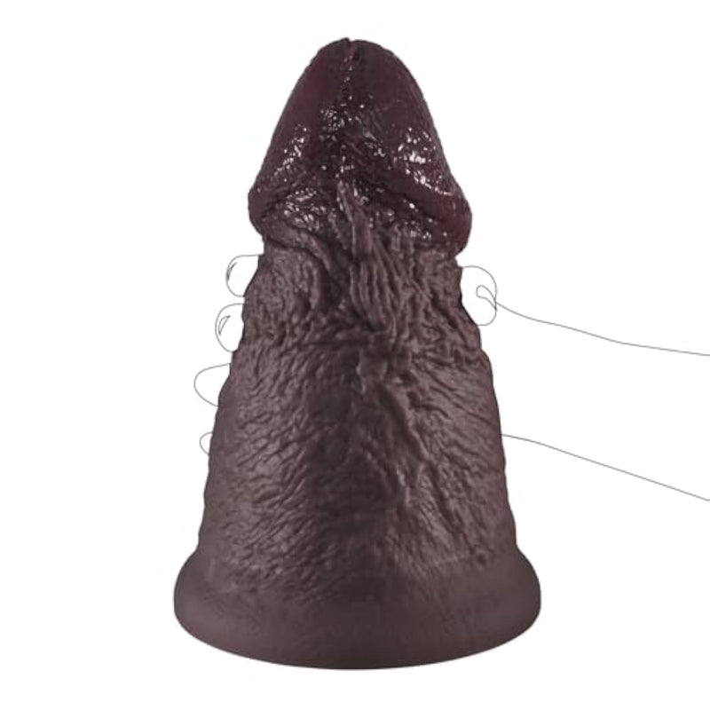 4.6 Inch Diameter Extra Wide Huge Dildo, 9.44 Inch Thick Realistic Short Dildos With Suction Cup, Silicone Large Butt Plug For P-Spot Stimulation, Xxxl Giant Fat Dildo For Experienced Players