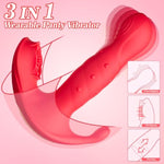Thrusting And Flapping Wearable Panty Vibrator Remote Control G-Spot Dildo With 7 Wiggling Modes Adult Sex Toy For Women, Clitoral Stimulator Vibrating Panties