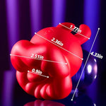 Tongue Vibrator 2 In 1 Clitoral Vibrator Mouth-Shaped With 10 Tongue Licking Vibrating Modes Nipples Anal Stimulator For Women Couples