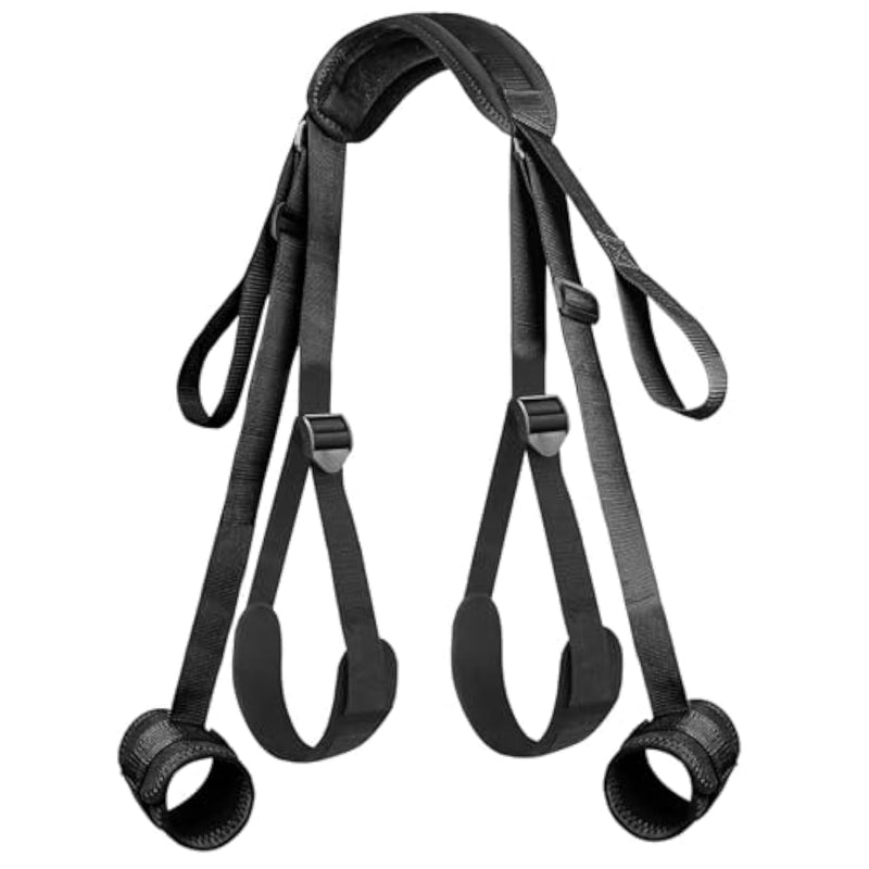 Bdsm Sex Toys Bondage Restraints, Sex Straps Neck To Wrist Thigh Restraint Sex Sling & Ankle Kits With Adjustable Cuffs, Kinky Bed Restraints Set Bdsm Toys For For Couples Sex Pleasure