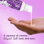 Silk Intimate Lubricant, Travel-Size - Hybrid Silicone & Water-Based Lube For Women, Men & Couples, Hypoallergenic, Unscented, 2 Fl Oz