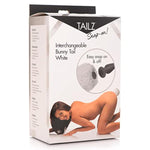 Snap-On Interchangeable White Bunny Tail For Anal Plug | Thick Furry Tail For Women | Soft Vegan Friendly Faux Fur | Animal Play Fox Cosplay | Butt Plug Sold Separately