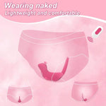 Wearable Panty Vibrator For Women - Adult Toy With Remote Control Of 10 Vibration Modes And Charging Base For Female Couples Rose Red