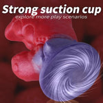 6.14 Inch Realistic Monster Dildo, Huge Silicone Crab Claw Dildo With Powerful Suction Cup, G-Spot Stimulation Prostate Dildo Anal Sex Toy For Beginners And Experienced Women And Couples (Red Purple)