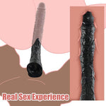 17.3'' Black Extra Long Dildo, Women Realistic Sex Toys