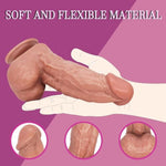 2.36" Diameter Huge Thick Dildo Sex Toy For Adult Realistic Silicone Dildo With Strong Suction Cup For Vaginal G-Spot Stimulation Adults Toys For Men And Women Pleasure