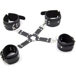 Bdsm Sex Bondage Set With Handcuffs Thigh Cuffs Sm Restraints Cross Buckle With Cuffs Adult Erotic Sex Toys Sm Games Sex Toys For Couples Restraints