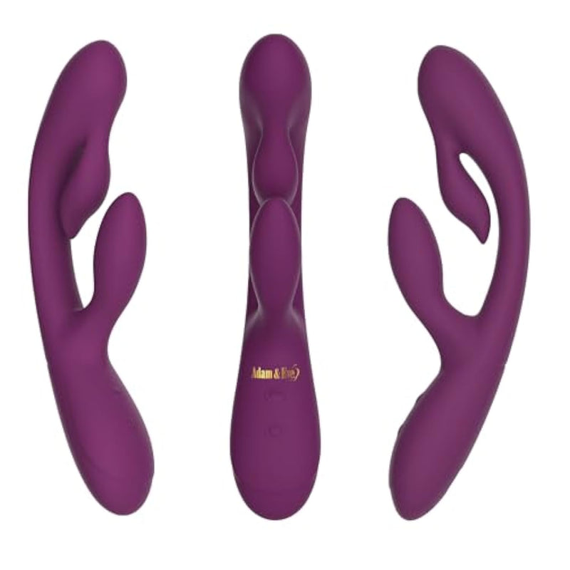 G Vibe+ Triple Stimulating Massager, G Spot Vibrator With Clitoral & Reverse Stimulators, 10 Vibration Functions, Waterproof, Rechargeable, Silicone Massager For Intense Pleasure