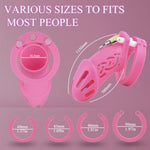 Male Chastity Device with Lock - Silicone Cage for Penis Restraint and Exercise