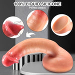 Realistic Dildo With Strong Suction Cup - Liquid Silicone Dildo For Women'S Sensory Pleasure, Perfect For Same-Sex Anal Fantasy, G-Spot Stimulation, And Anal Play - Adult Couples Sex Toy