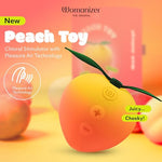 Peach Sex Toy Clitoral Stimulator, Silicone Suction Toys for Her