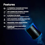 F2S Stamina Trainer & Stroker With 14 Pleasure Settings, App And An Ai Mode, Male Masturbator Sex Toy For Men, Male Sex Toy, Hands Free Masturbators, Penis Pump, Blowjob Adult Toys Vibrator, Teal