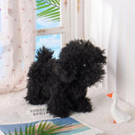 Toys Plush Black Poodle Dog Puppy Stuffed Animal Soft Cuddly Perfect For Child 8.3 Inches