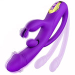 Vibrator Sex Toys For Women – 3 In 1 G Spot Vibrator Rabbit Dildo With 10 Vibration Modes & Removable Anal Plug, Clitoral And Vaginal Stimulator, Adult Sex Toys & Games For Female And Couples
