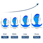 Realistic Crystal Anal Plug Dildo for Men and Women, 5 Inch Prostate Massage Sex Toy with Soft TPE Material