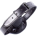 Dildo Mouth Gag Fetish Bondage Silicone Penis Restraint Leather Strap-On Muzzles Bdsm Adult Sex Toys (Penis Plug Length:2.3 Inch, Black Metal1)