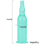 5 Colors Of 12 In Wine Bottle Shape Realistic Dildo Anal Dildo G Spot Dildo With Suction Cup Adult Sex Toy For Women Couples,Blue