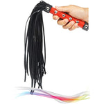 Crop Whip Set 18" Riding Crop 22" Whip Red 20" Feather Tickler - Faux Leather Horse Riding Whip - Equestrian Horse Whips - Whip And Crop Set