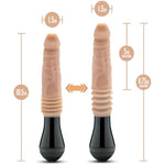 Dr. Skin Silicone Dr. Knight - Large 10.5 Inch Vibrating, Gyrating And Thrusting Dildo With 3 Speeds - Smartthrust Technology For Peak Pleasure - Puria Cured Silicone Realistic Penis