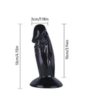 4.5 Inches Realistic Dildo For Beginners, Anal Dildos Lifelike Fake Penis For Women/Men/Gay, Adult Sex Toys For G Spot Stimulator Anal Plug Training Sets (4.5" Black)