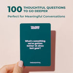 Conversation Cards - Couple Card Game For Date Nights & Travel Adventures | Great Gift For Couples - 200 Questions & 2 Wild Cards
