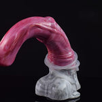 12 Inch Realistic Squirting Dildo Ejaculating, Lifelike Penis Knotted Large Horse Anal Dildo With Suction Cup Adult Sex Toy For Women - Red Grey