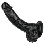 Realistic Dildos, 7.3 Inch Dildo With Suction Cup For Hands-Free Play, Flexible Cock With Curved Shaft And Balls For Vaginal G-Spot And Anal Play, Adult Sex Toy For Male & Female Coffee Black