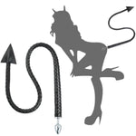Long Faux Leather Sex Whip With Anal Plug, 2 In 1 Anal Sex Toys – Bdsm Spanking Toy, Soft Leather Flogger, Adjustable Handle, Erotic Play Tool For Couples, Sensual Dominance, And Submission Roleplay
