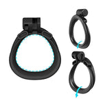 New Cobra 6.0 Male Chastity Device, Breathable Lightweight Locked Cage With 4 Sizes Upgraded Double Curved Arc Shape Cuff Rings, Sex Toy For Men Restraints Erection Penis Exerciser (Tight)