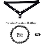 Metal Cock Ring For Men Chastity Belt Stainless Steel Heart Shape Penis Ring For Male Cock Sexual Stimulation Device Prolonged Erection Sex Cook Ring Mens (40Mm,Black)