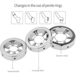 Metal Cock Ring For Men Penis Rings With 6 Cbt Spikes And Ball Pendant Adult Pleasure Chastity Sex Toys Sm Scrotum Stretcher For Male Training Devices (40Mm+2 Balls)