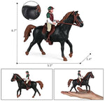 Horse Toys Playset With Cowboy, Western Rodeo Toys For Girls And Boys, Farm World Horse Club Rider With Horse Figurines