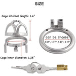 Male'S Stainless Steel Chastity Device Cage Trainer Kit For Men Chasity Guard J0750 50Mm