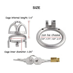 Male'S Stainless Steel Chastity Device Cage Trainer Kit For Men Chasity Guard J0745 45Mm