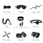 41Pcs Sm Bondage Restraint Vibrator Silicone Anal Plug Sex Toys For Butt Plug, Adult Sex Toys Bondage Gear & Accessories For Couples Game, Sm Crops Sex Bondage Bdsm Restraints Kits