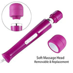 Powerful Handheld Massager With Strong Vibrations,Waterproof Clitoral Stimulator,Softer And Flexible, Rotating Dildo Vibrator For Men, Women & Couple(Purple)