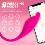 App Remote Control G-Spot Panty Vibrator, Pink Fun Long Distance Bluetooth Wearable, Egg Vibrator With 9 Modes, Rechargeable, Waterproof Sex Toy For Couples, Female Toy