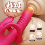 Thrusting Vibrator Sex Toys for Women - 3 Thrusting & 9 Vibration Modes G Spot Rabbit Vibrator Dildo, Rechargeable Silicone Adult Toy, Magnetic Charging Waterproof Sex Toy for Female Couples