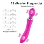 Sex Toys Double End Vibrator Handheld Massager Wand (Pink)