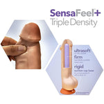 Dr Skin Plus 6 Inch Soft Posable Dildo - Suction Cup O Ring Strap On Harness Compatible - Realistic Small Dildo Sex Toy For Women Men Couples - Mocha